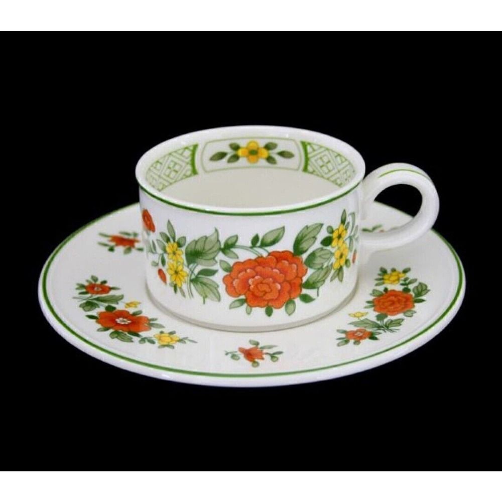 Villeroy & Boch The perfect duo: Tea Cup & Saucer Summerday Floral Porcelain EUC